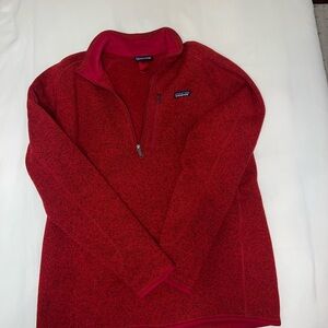 Patagonia Red Cowl Neck Sweater